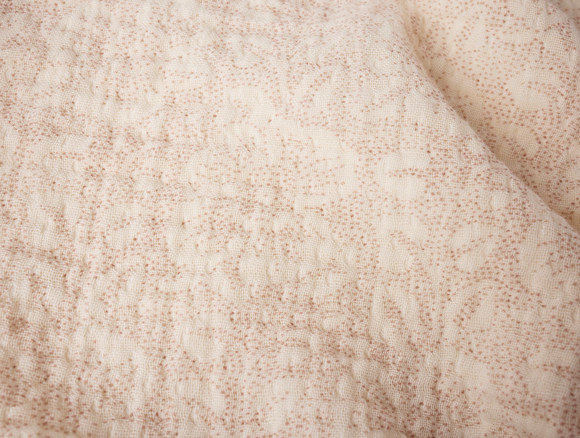 Organic Print Matelasse Baby Blanket