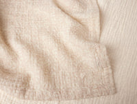 Organic Print Matelasse Baby Blanket