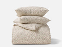 Organic Print Percale Duvet Set