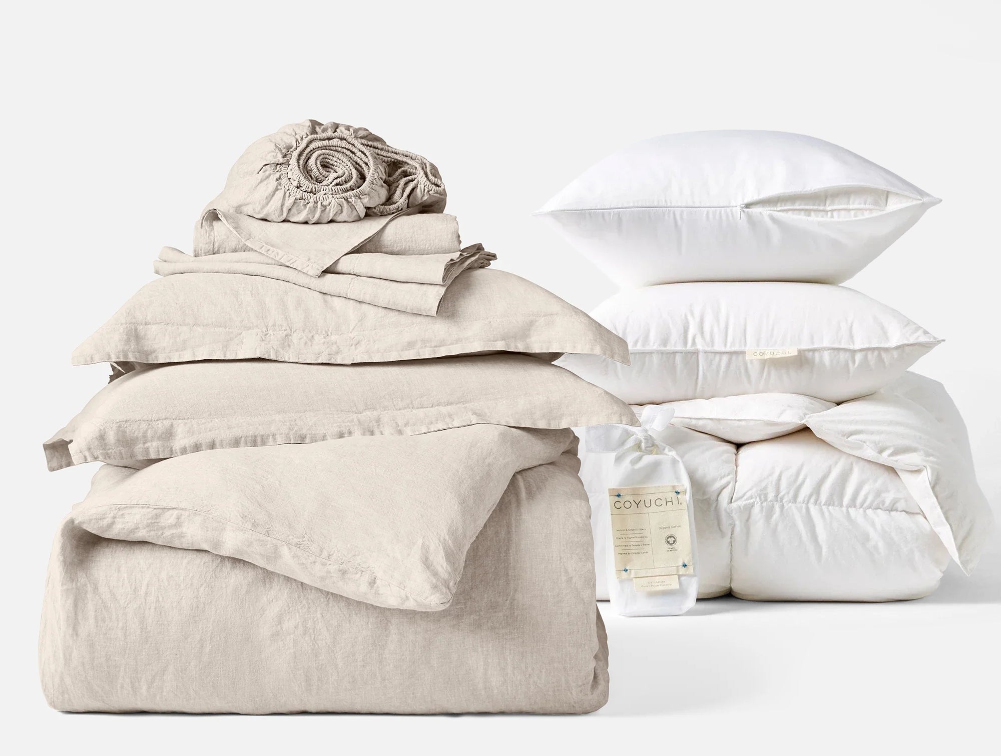 Organic Relaxed Linen Deluxe Bed Bundle