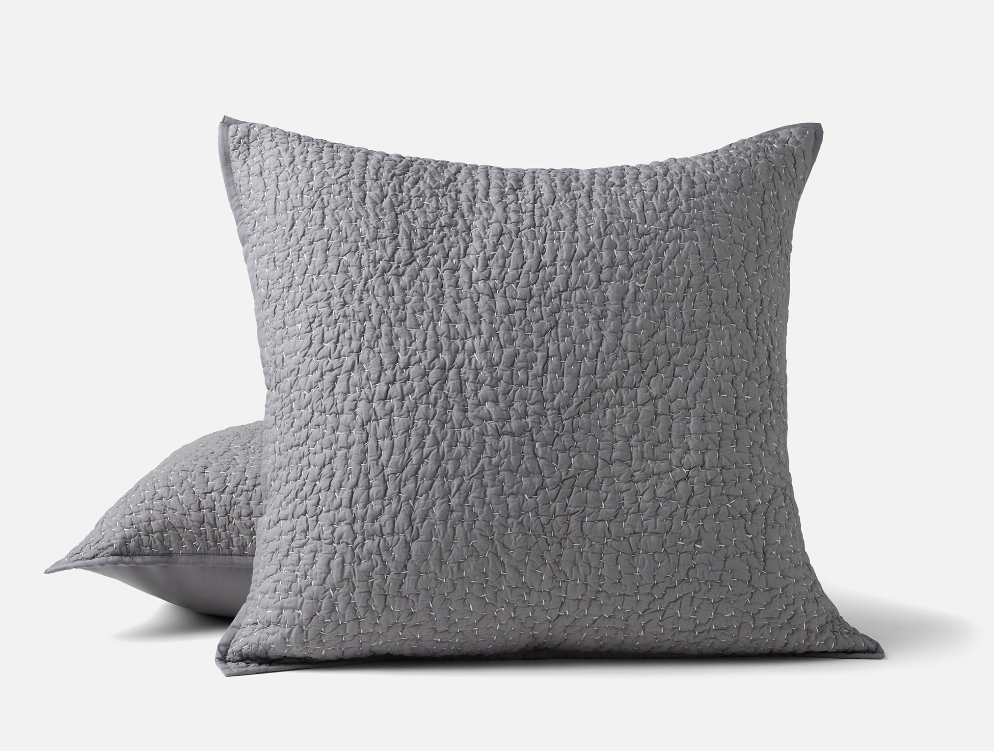 Sham Colour Pebbled Handstitched Organic Sham – Coyuchi