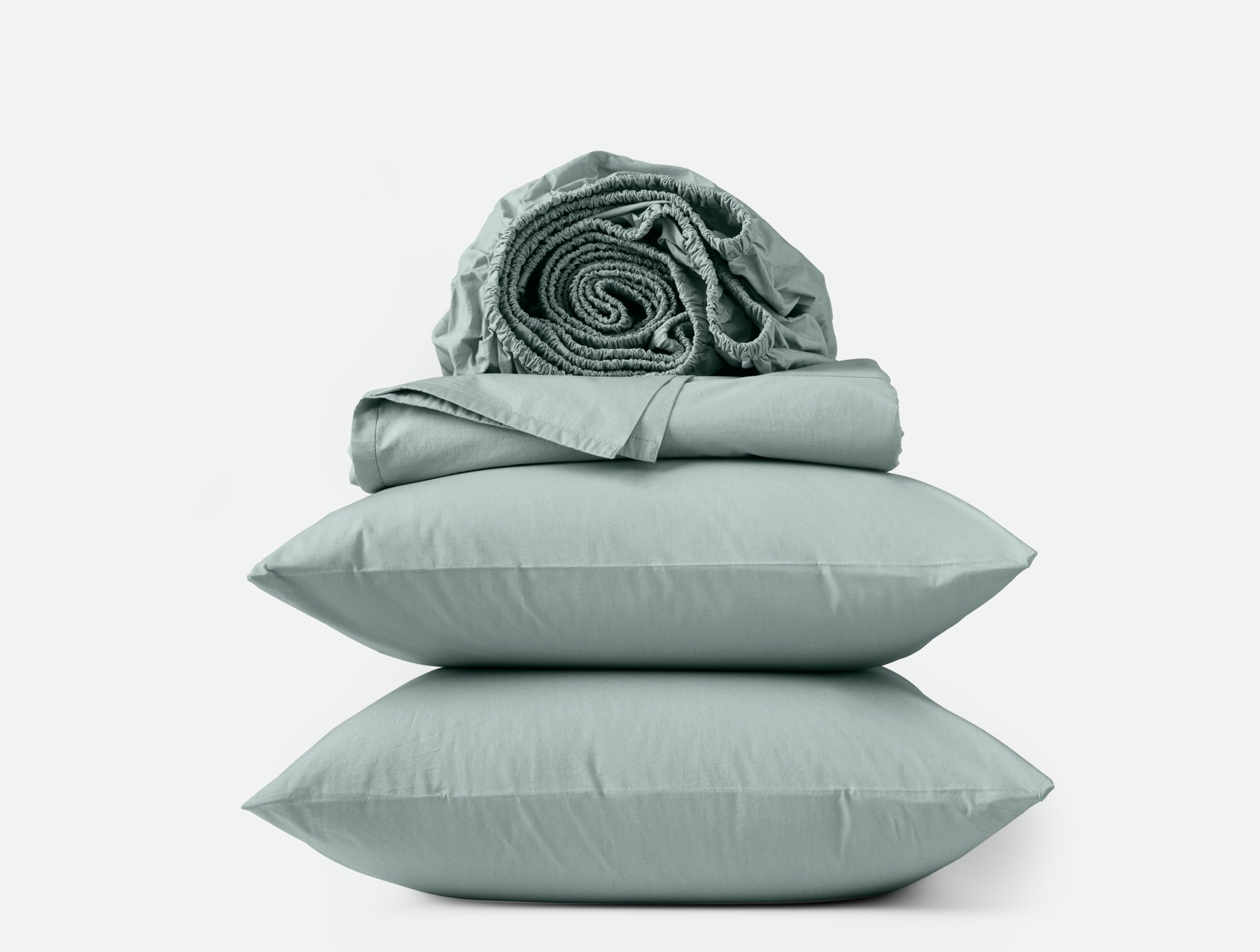 Refined Organic Percale Sheet Set - Dew