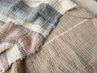 Topanga Organic Matelasse Striped Throw