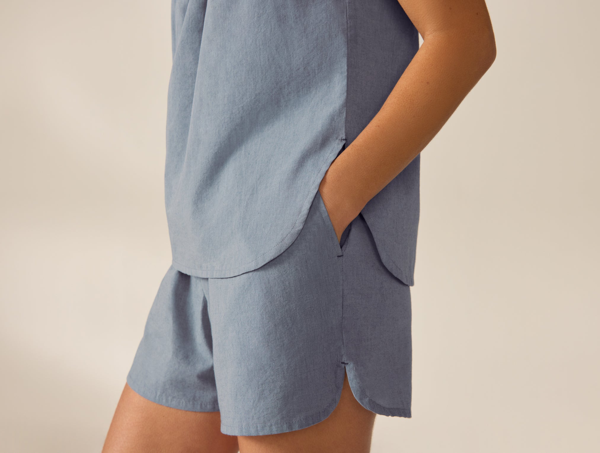Women's Isla Organic Cotton Cami Short Set – Coyuchi