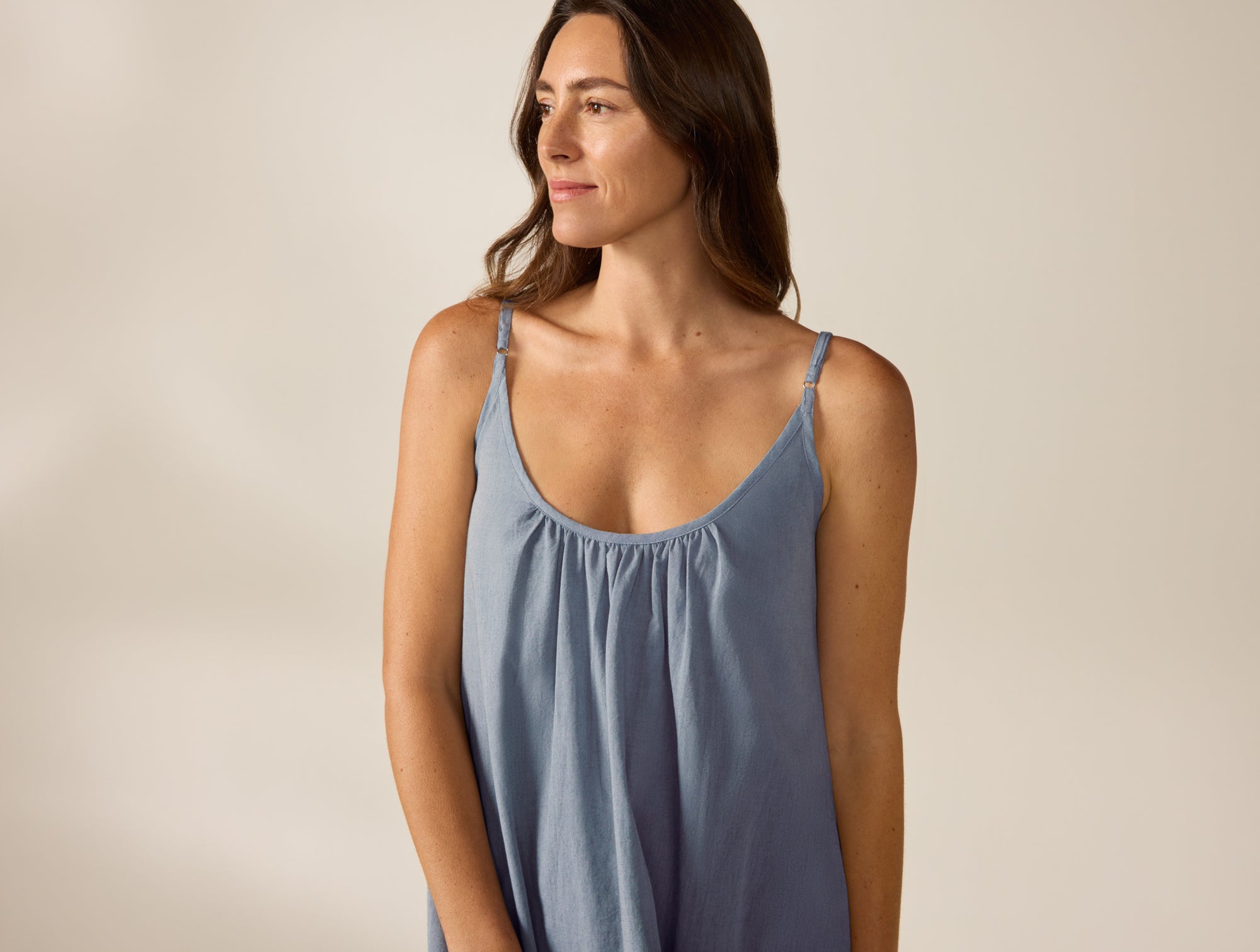 Women's Isla Organic Cotton Night Dress Women's Isla Organic Cotton Night Dress