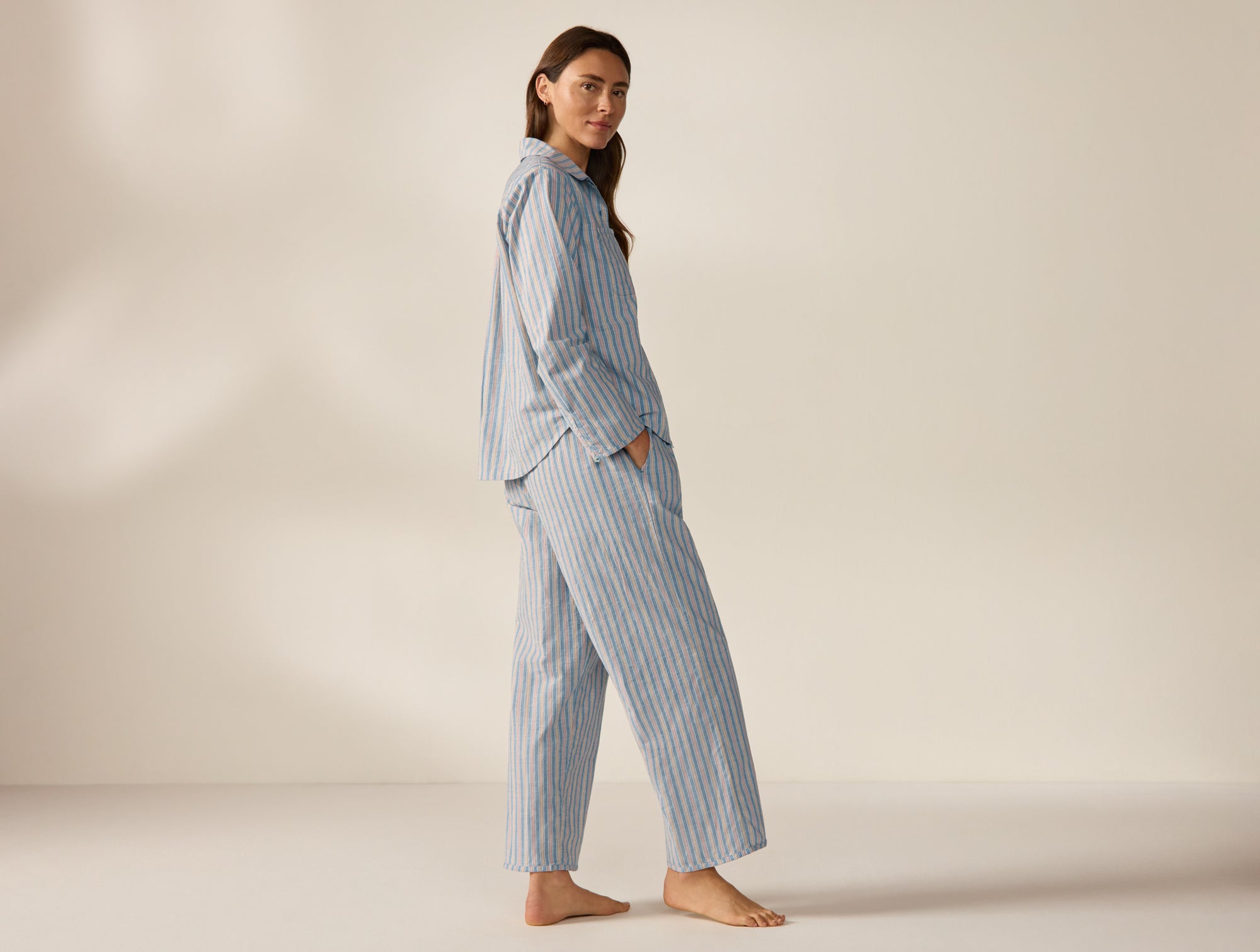 Women's Isla Organic Cotton Long Sleeve Pajama Set