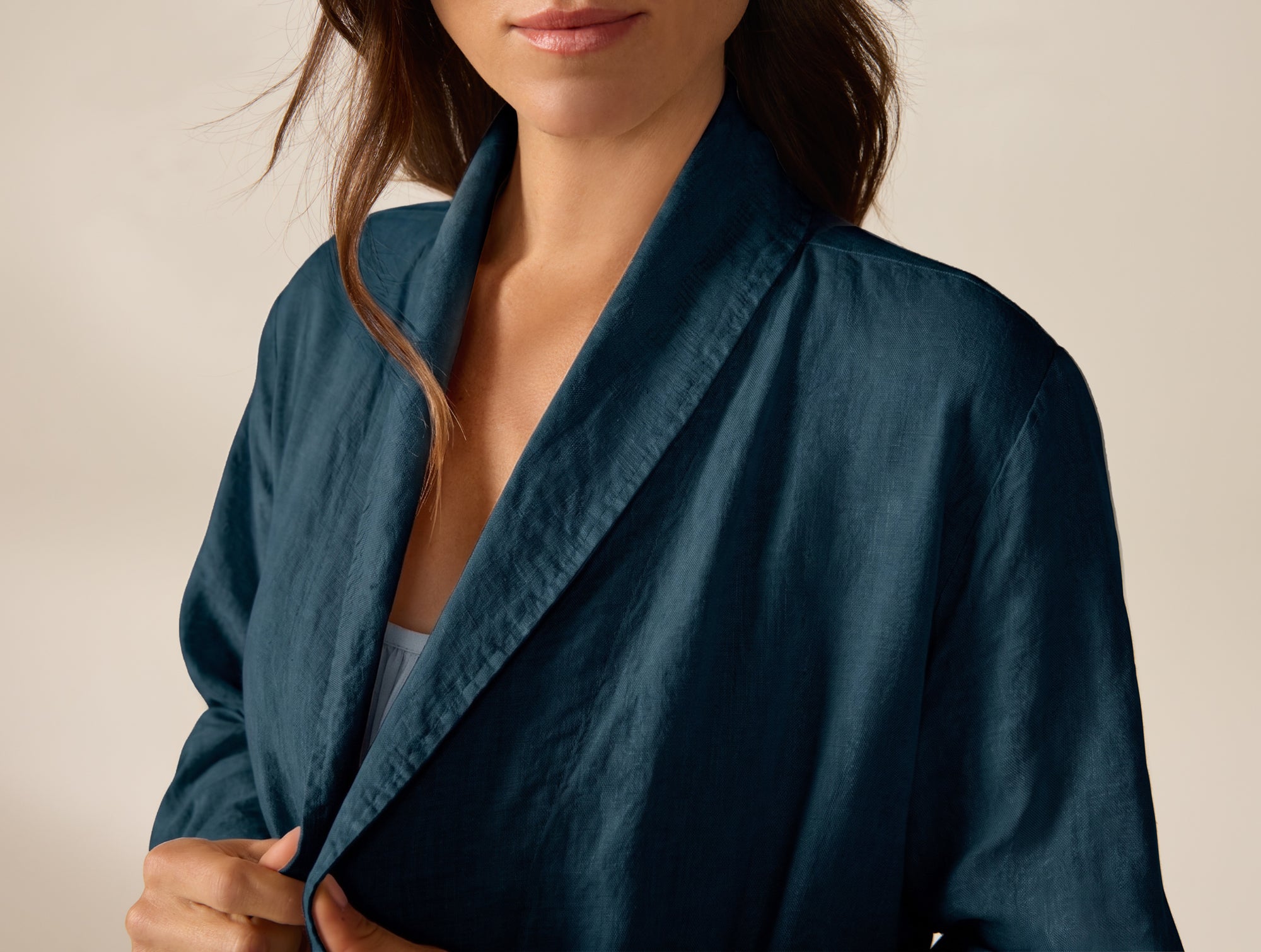 Women's Organic Relaxed Linen Robe