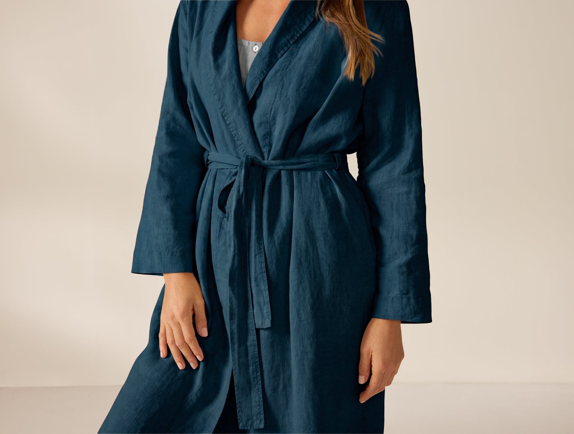 Women's Organic Relaxed Linen Robe