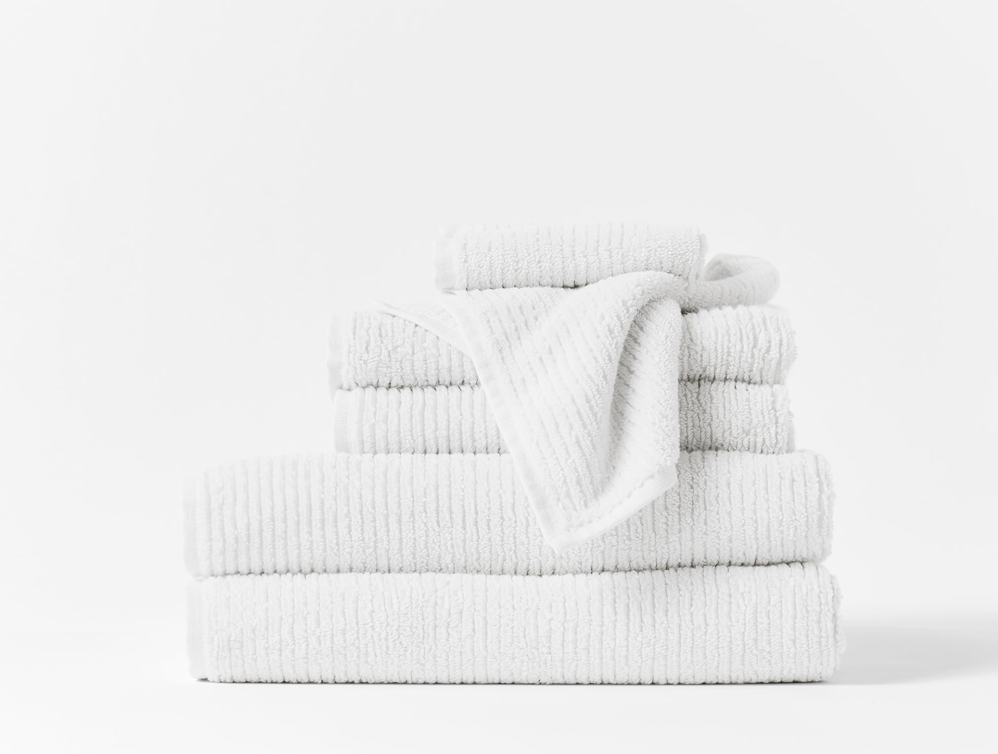 Temescal Organic Bath Towels - White