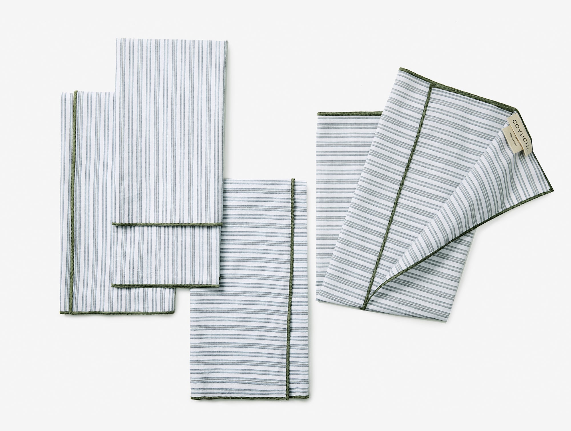 Organic Print Percale Napkins, Set of 4