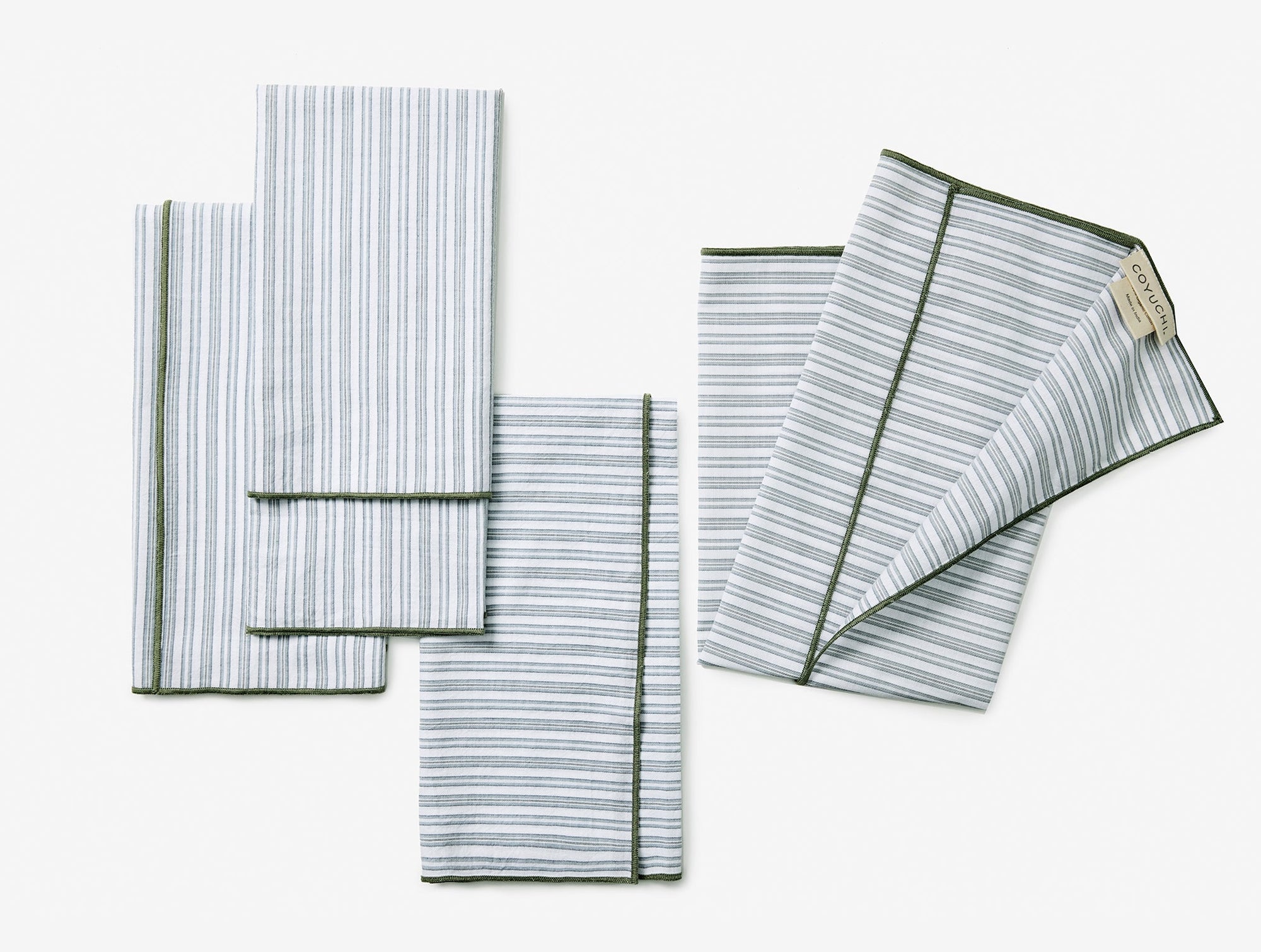 Organic Print Percale Napkins, Set of 4