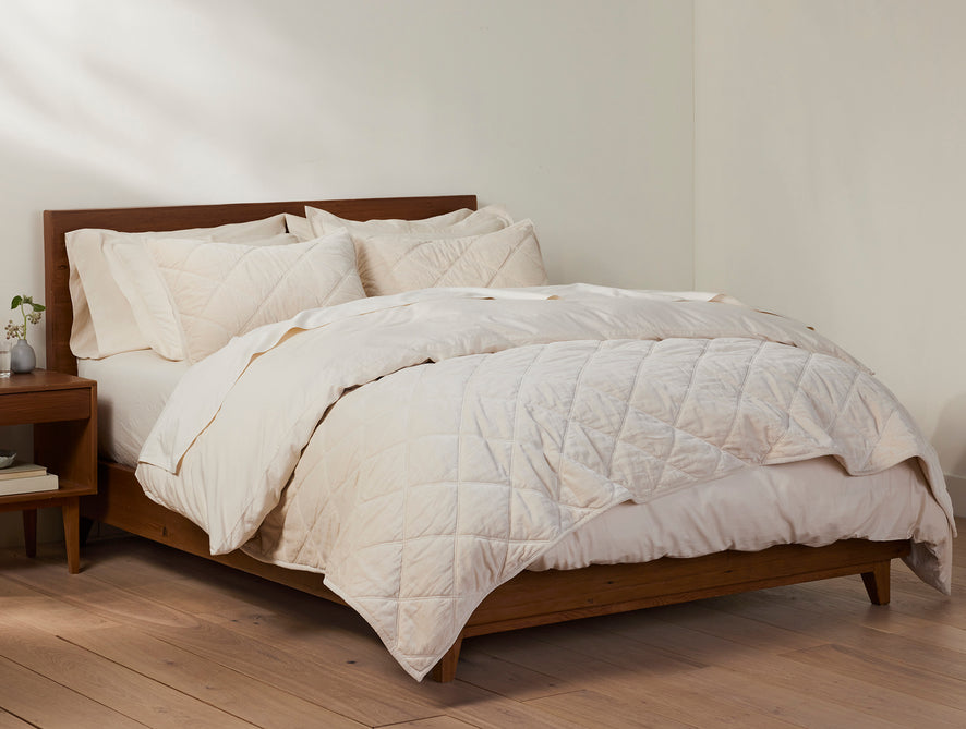 Velveteen Organic Quilt | Undyed