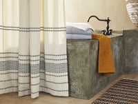 Rippled Stripe Organic Shower Curtain 
