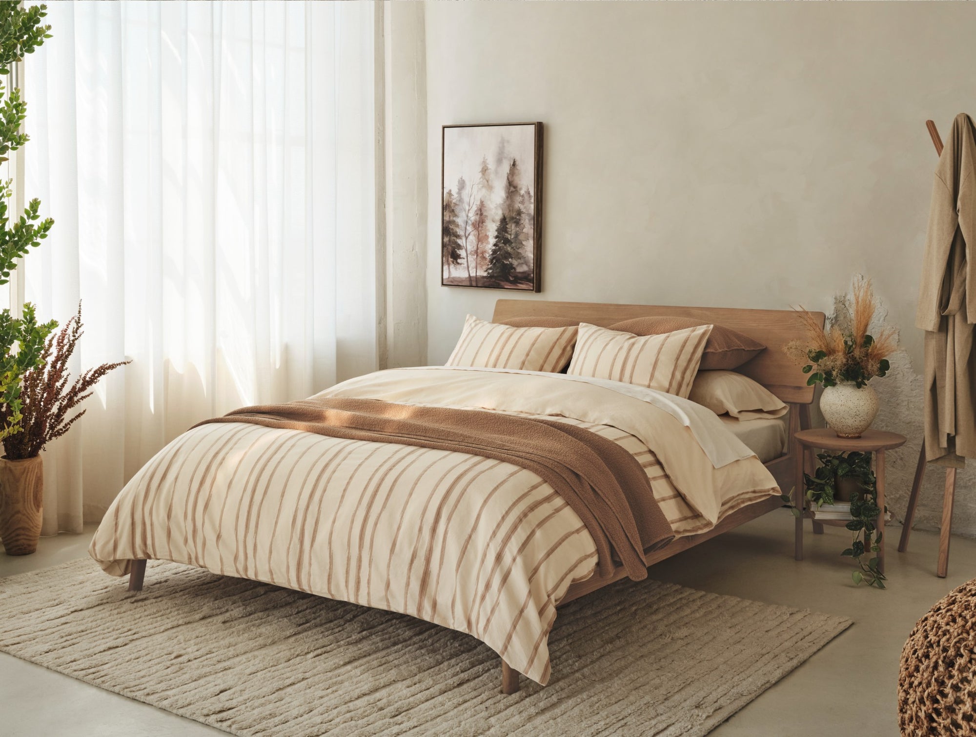Cazadero Stripe Organic Duvet Set