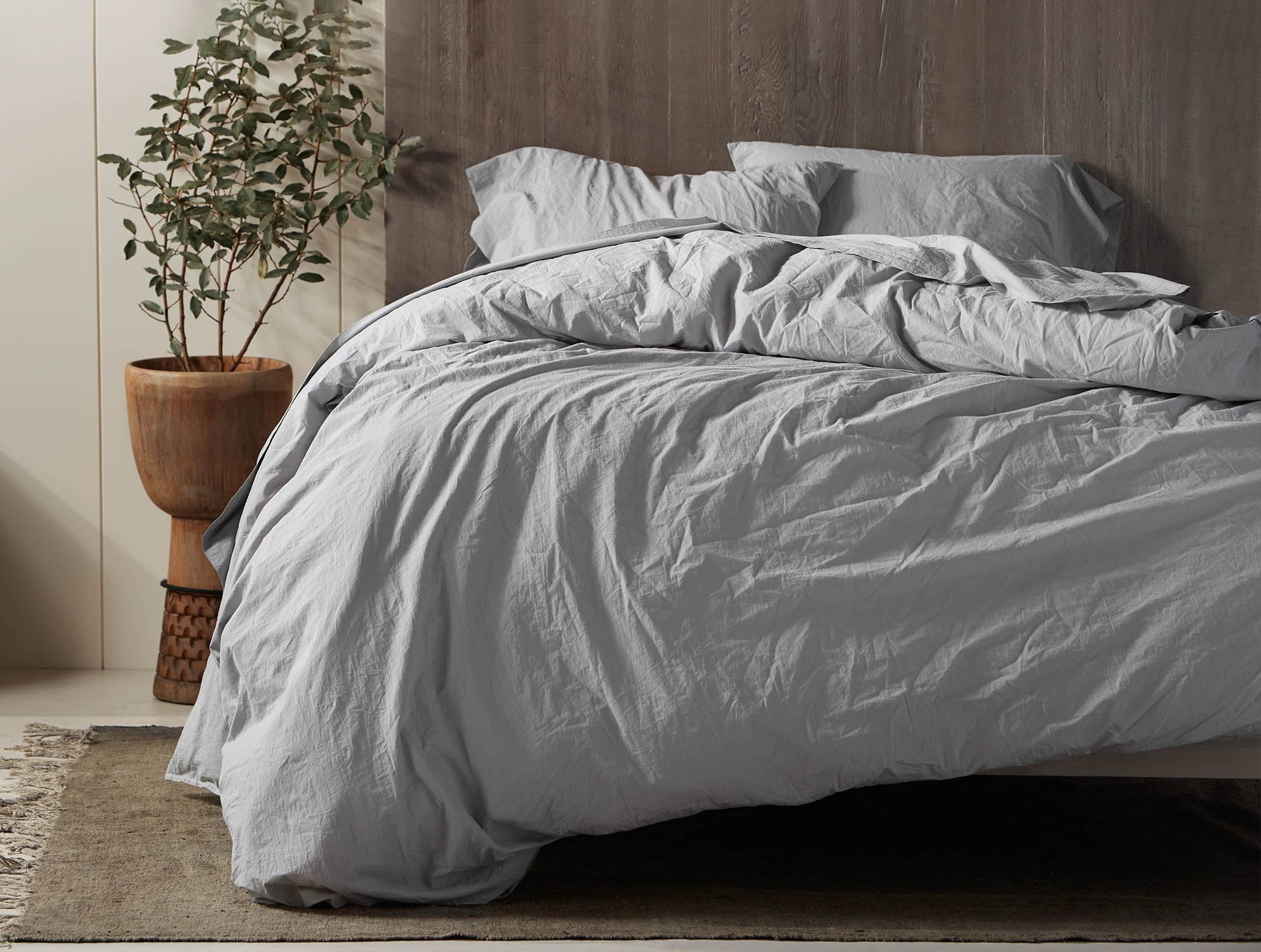 Organic Crinkled Percale Deluxe Bed Bundle