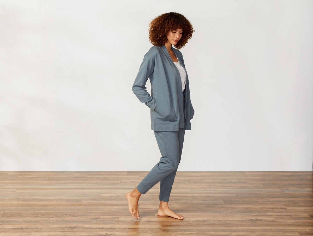 Women's Dillon Organic French Terry Cardigan - Renewed