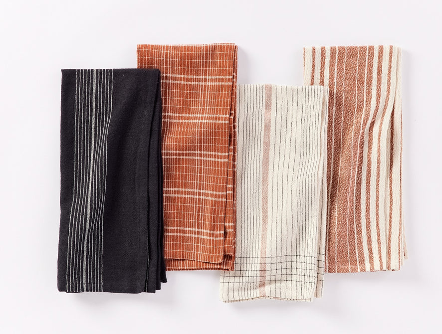 Fillmore Organic Kitchen Towels, Set of 4 | Cinnamon