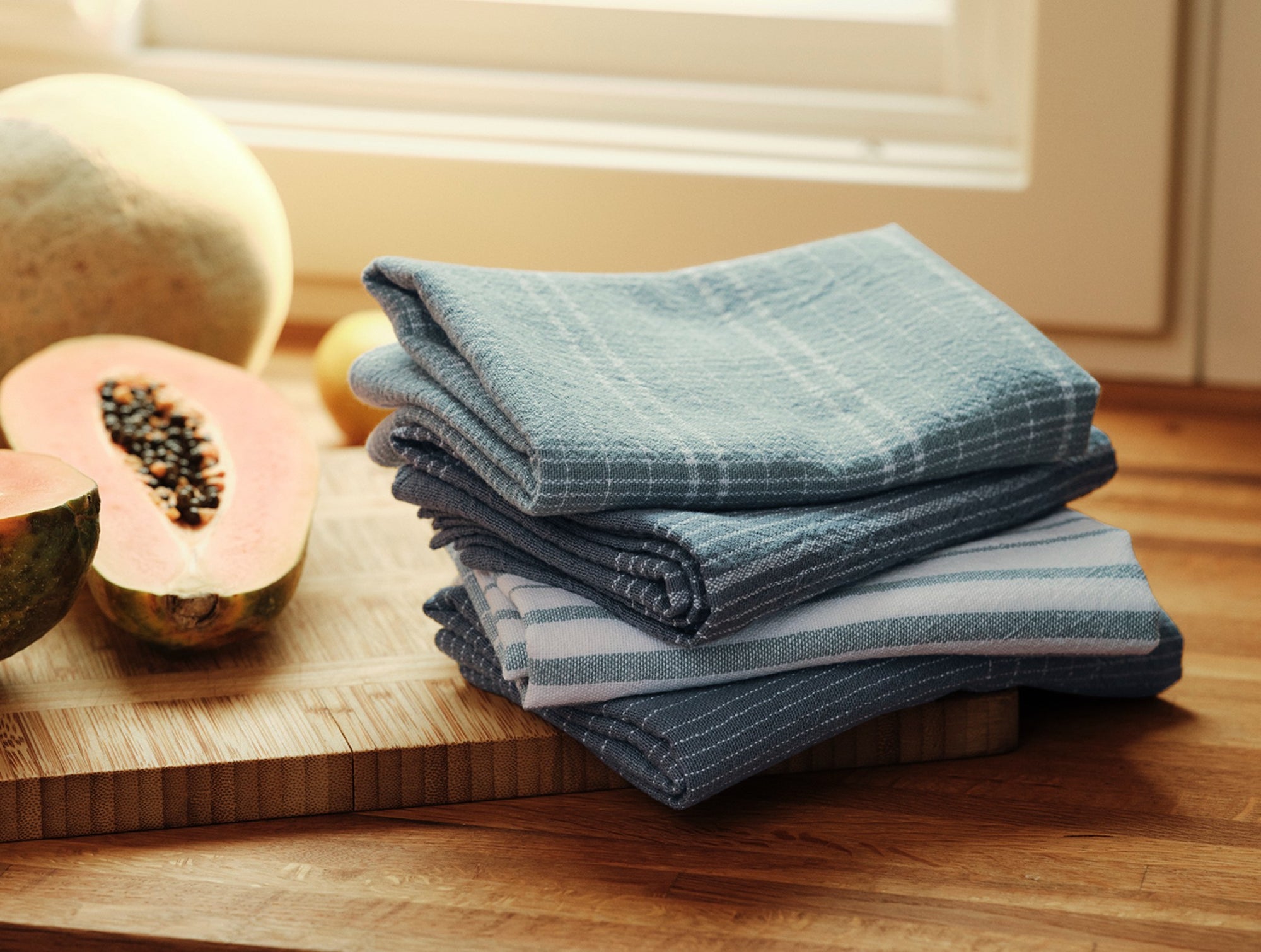 Fillmore Organic Kitchen Towels, Set of 4 - Coyuchi 