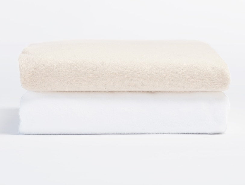 Cloud Brushed™ Organic Flannel Crib Sheet | Alpine White