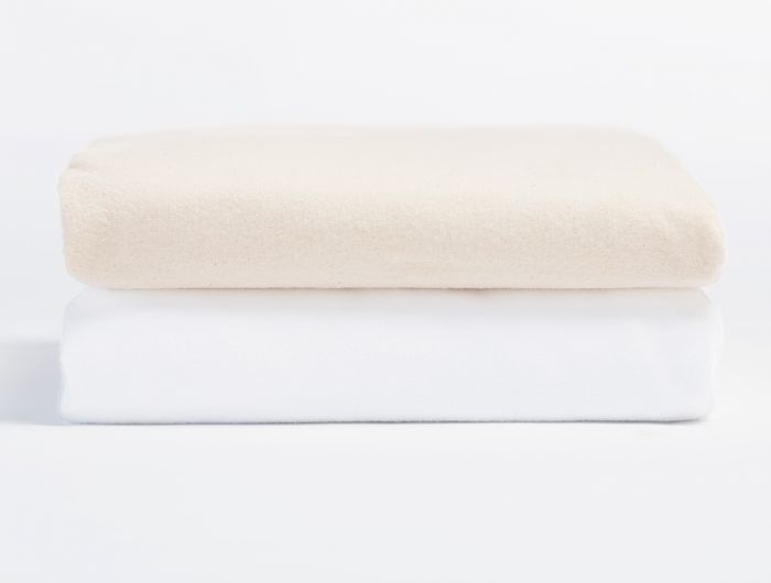 Cloud Brushed™ Organic Flannel Crib Sheet | Undyed