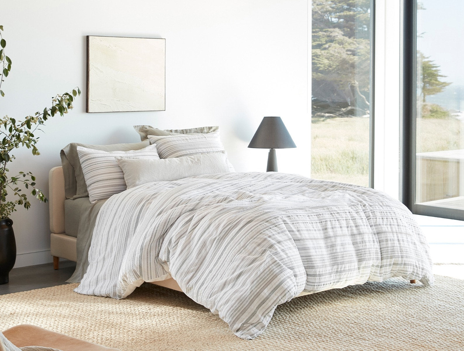 Geo Cove Organic Duvet Cover 