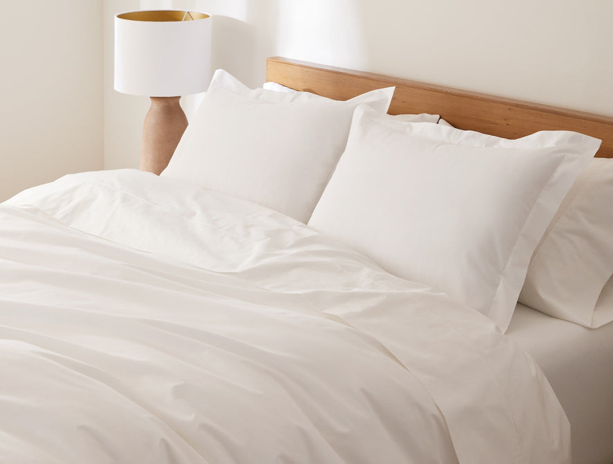 Heritage Organic Percale Swatch | Alpine White