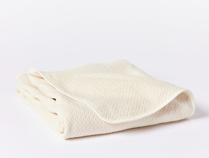 Honeycomb Organic Heavyweight Throw | Undyed