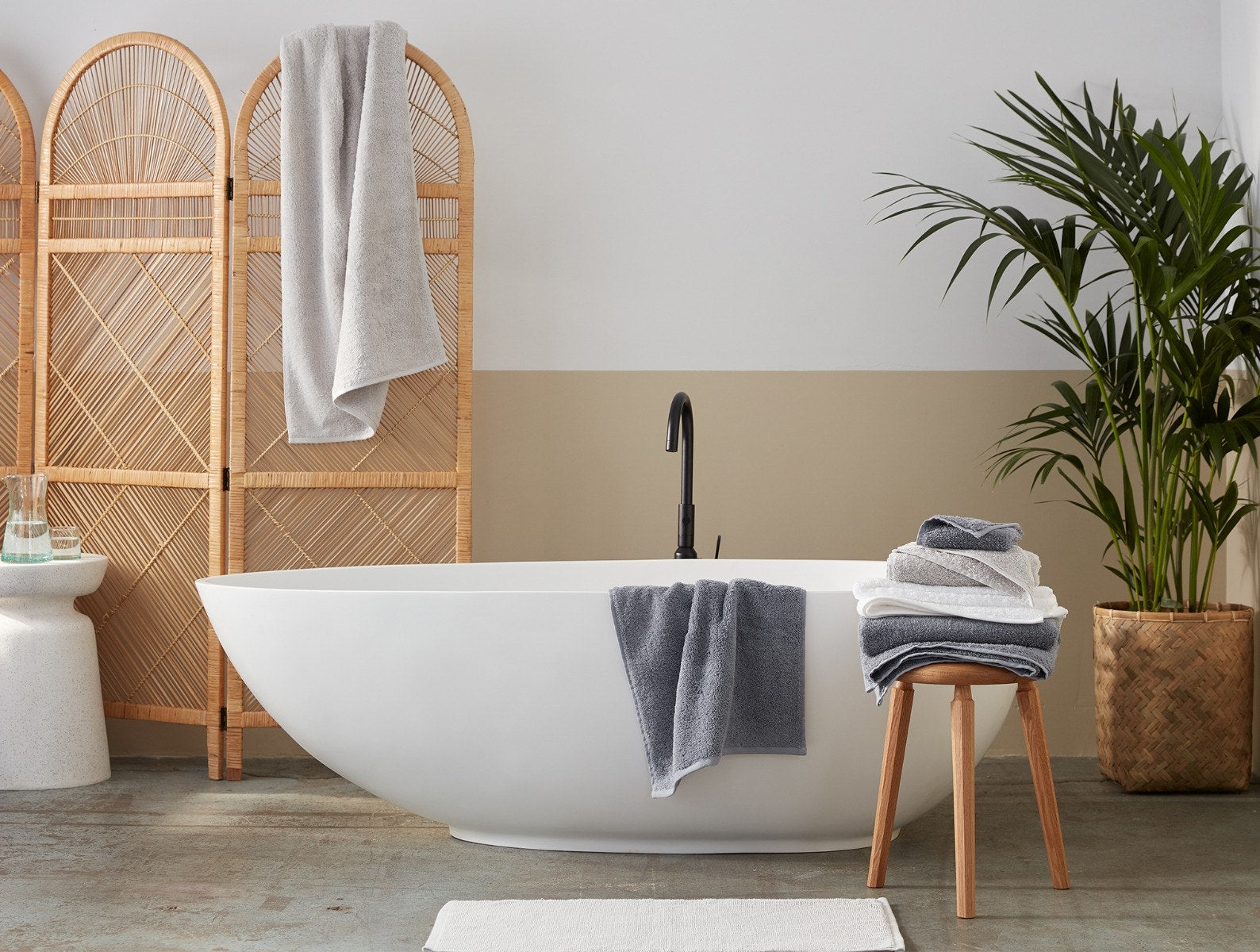 Coyuchi Air Weight Organic Twill Bath Mat - Undyed
