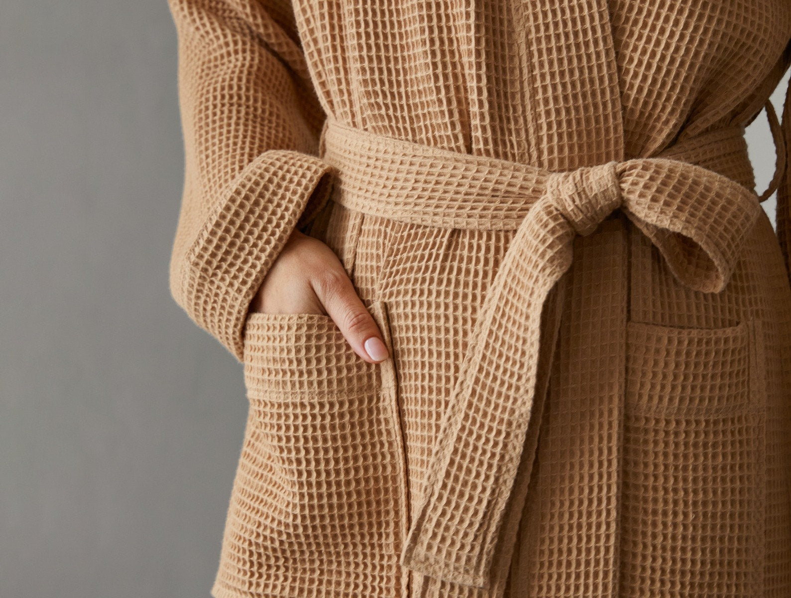 Unisex Organic Waffle Robe - Renewed