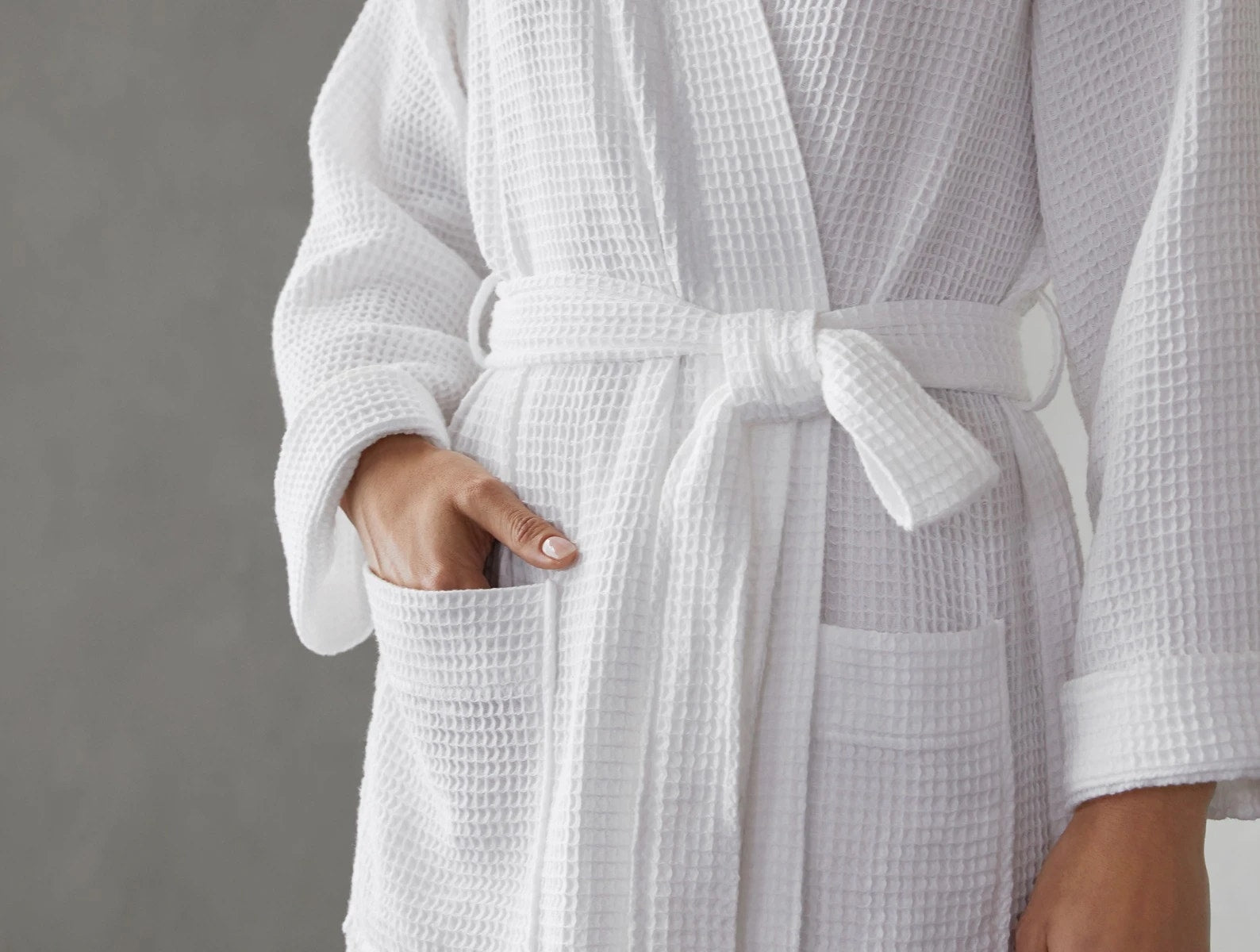 Unisex Organic Waffle Robe