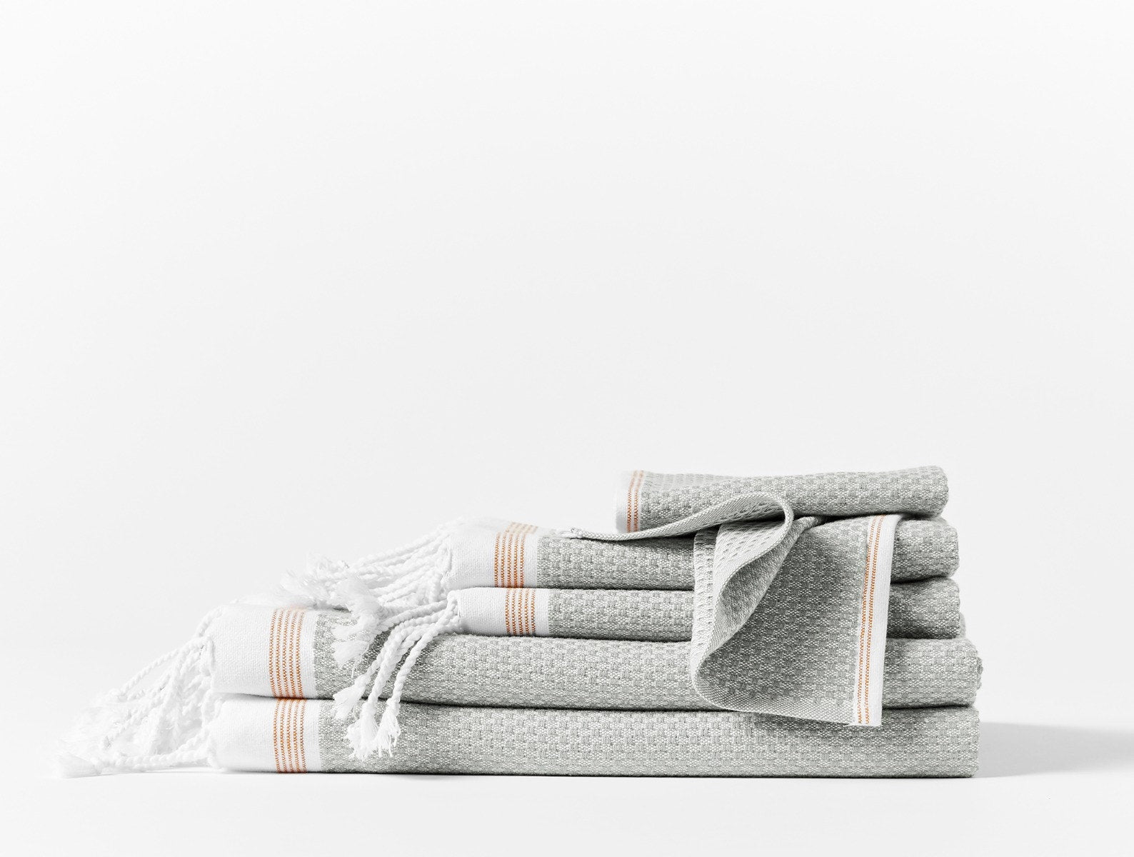 Mediterranean Organic 6 pc Set (2 bath towels, 2 guest towels, 2 wash cloths) 