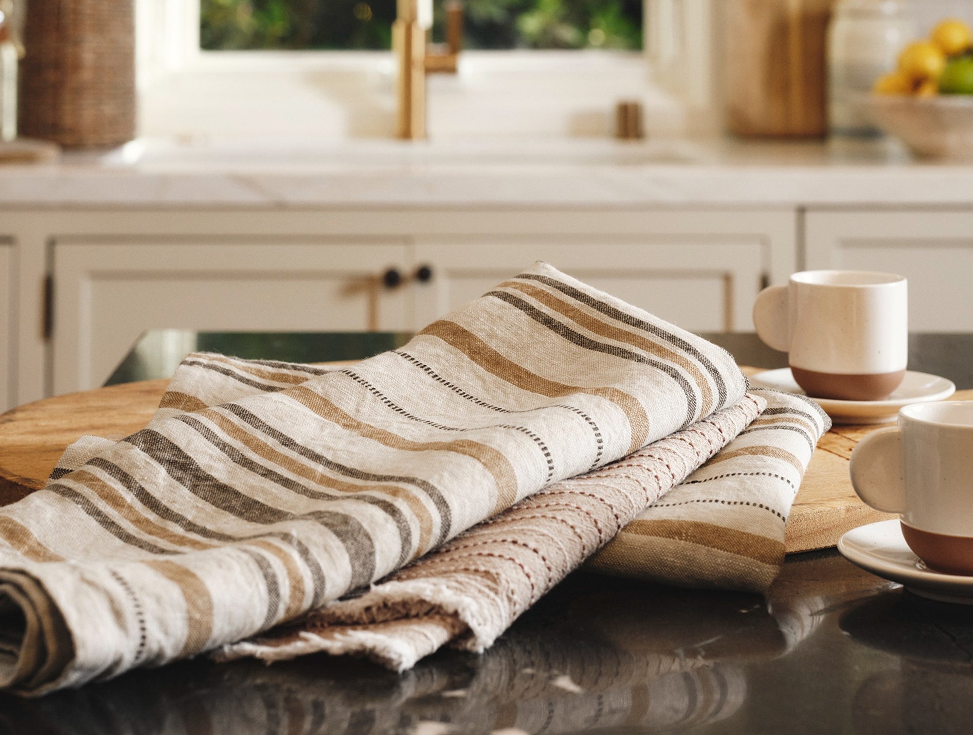 Mojave Organic Kitchen Towels, Set of 2 - Coyuchi 