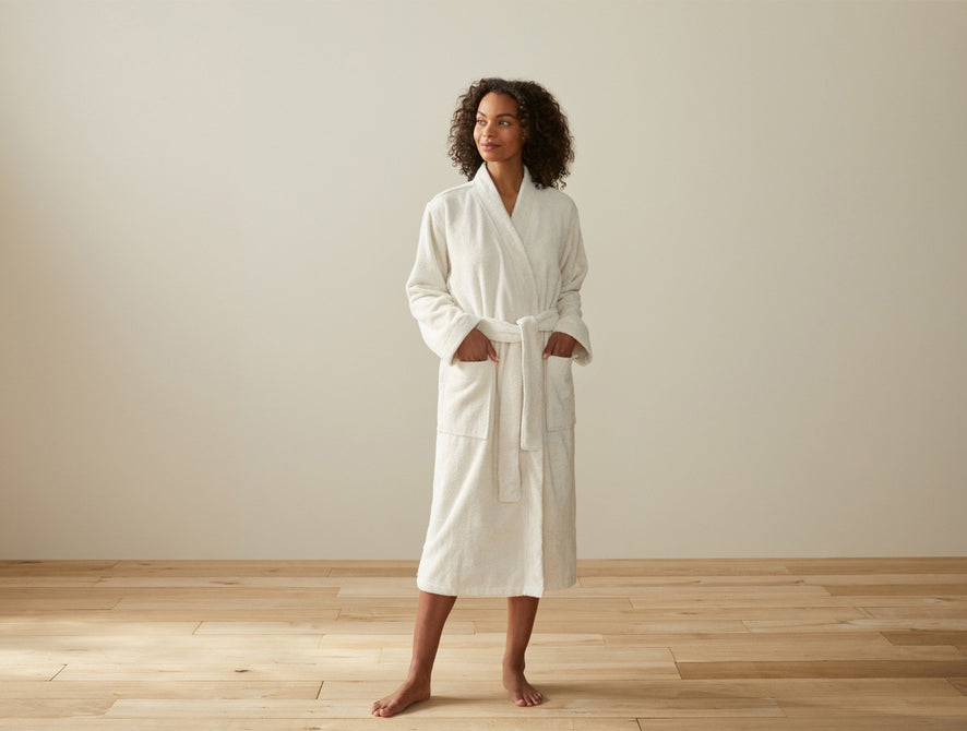 Unisex Air Weight® Organic Robe | Undyed