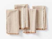 Fringe Stripe Organic Napkin, Set of 4 