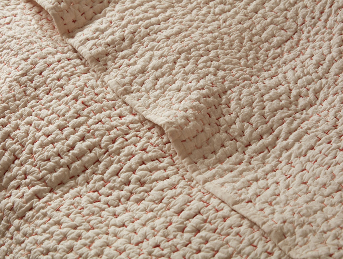 Pebbled Handstitched Organic Quilt - Renewed