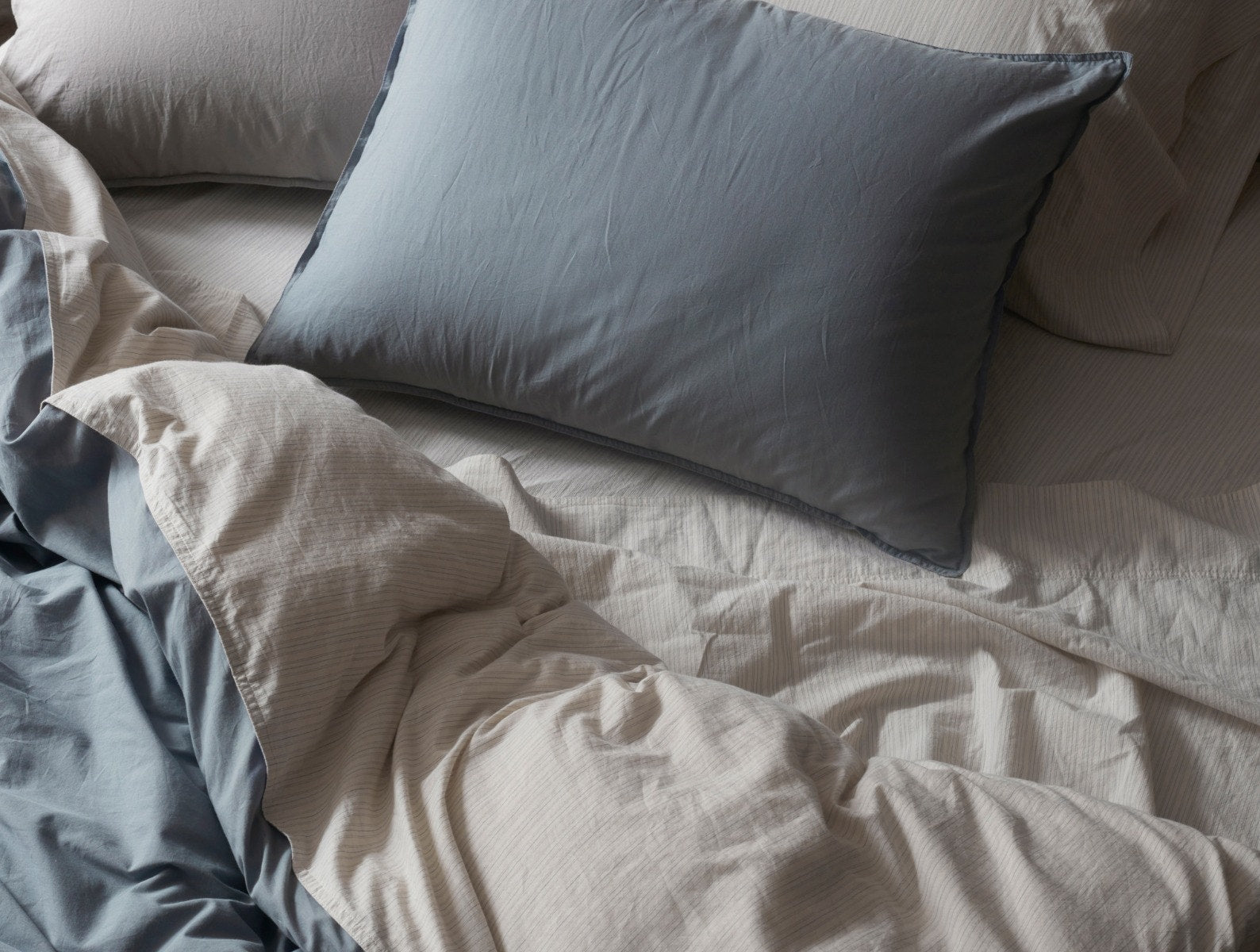 Organic Crinkled Percale™️ Duvet Cover 