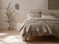 Channel Handstitched Organic Quilt - Renewed