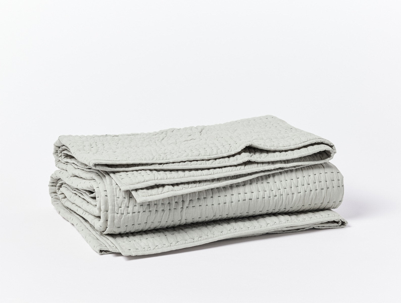 Channel Handstitched Organic Quilt - Renewed
