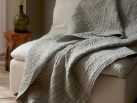 Channel Handstitched Organic Throw 