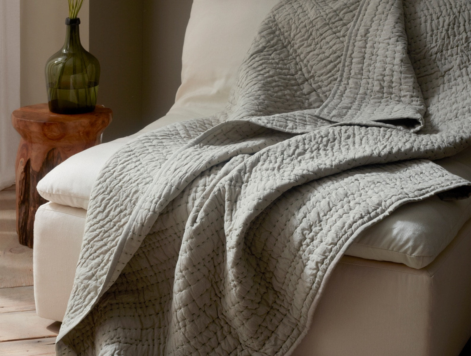 Channel Handstitched Organic Throw 