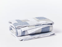 Seascape Patchwork Organic Quilt - Renewed