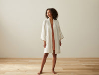Women's Matelassé Organic Robe - Renewed