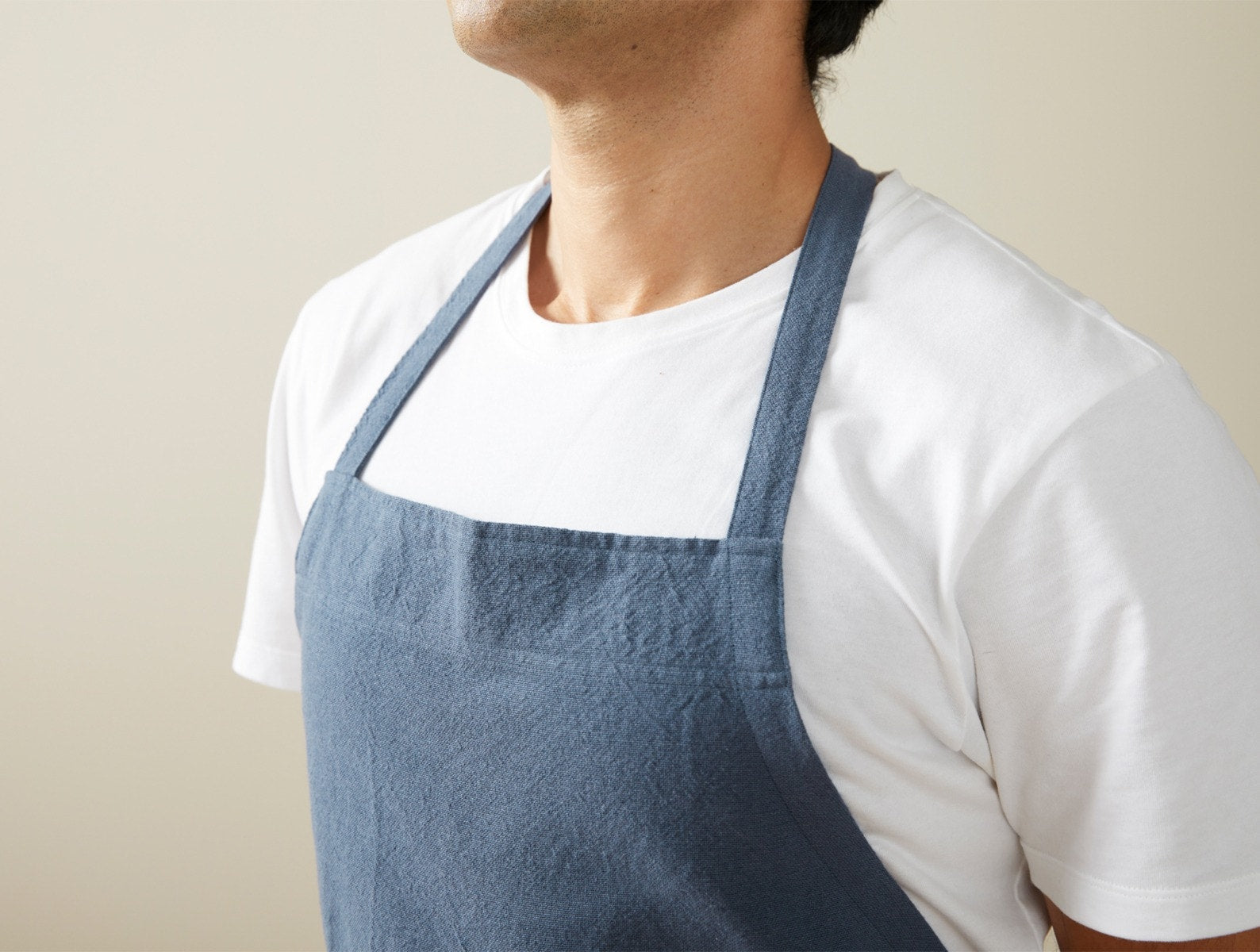 Blue clearance apron organic