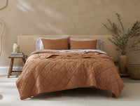 Diamond-Stitched Organic Cotton Comforter 