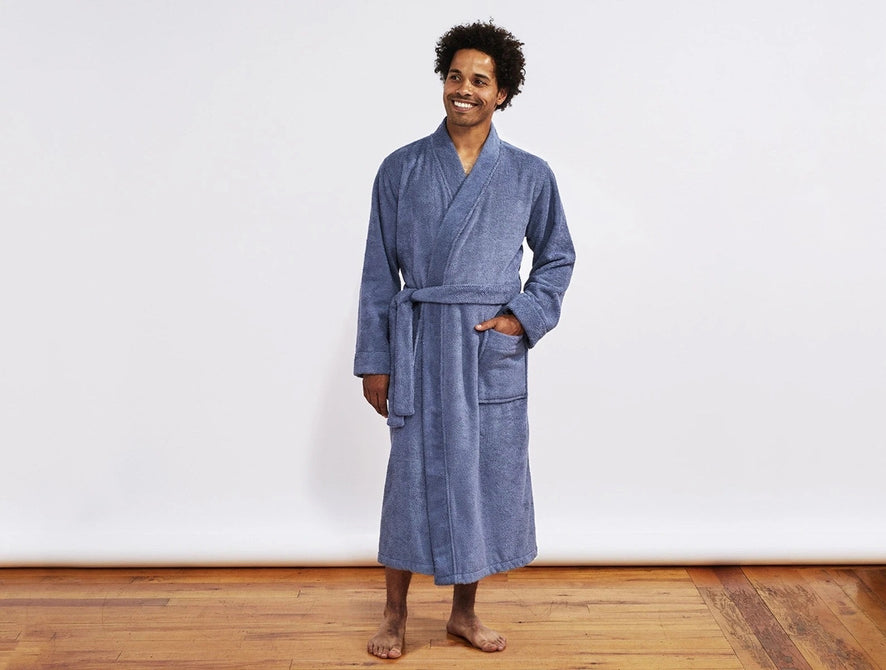 Unisex Air Weight® Organic Robe | French Blue