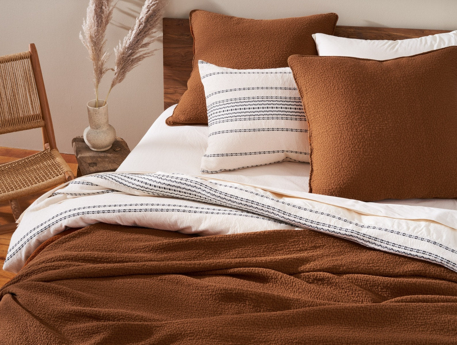 Cascade Organic Matelasse Sham - Renewed