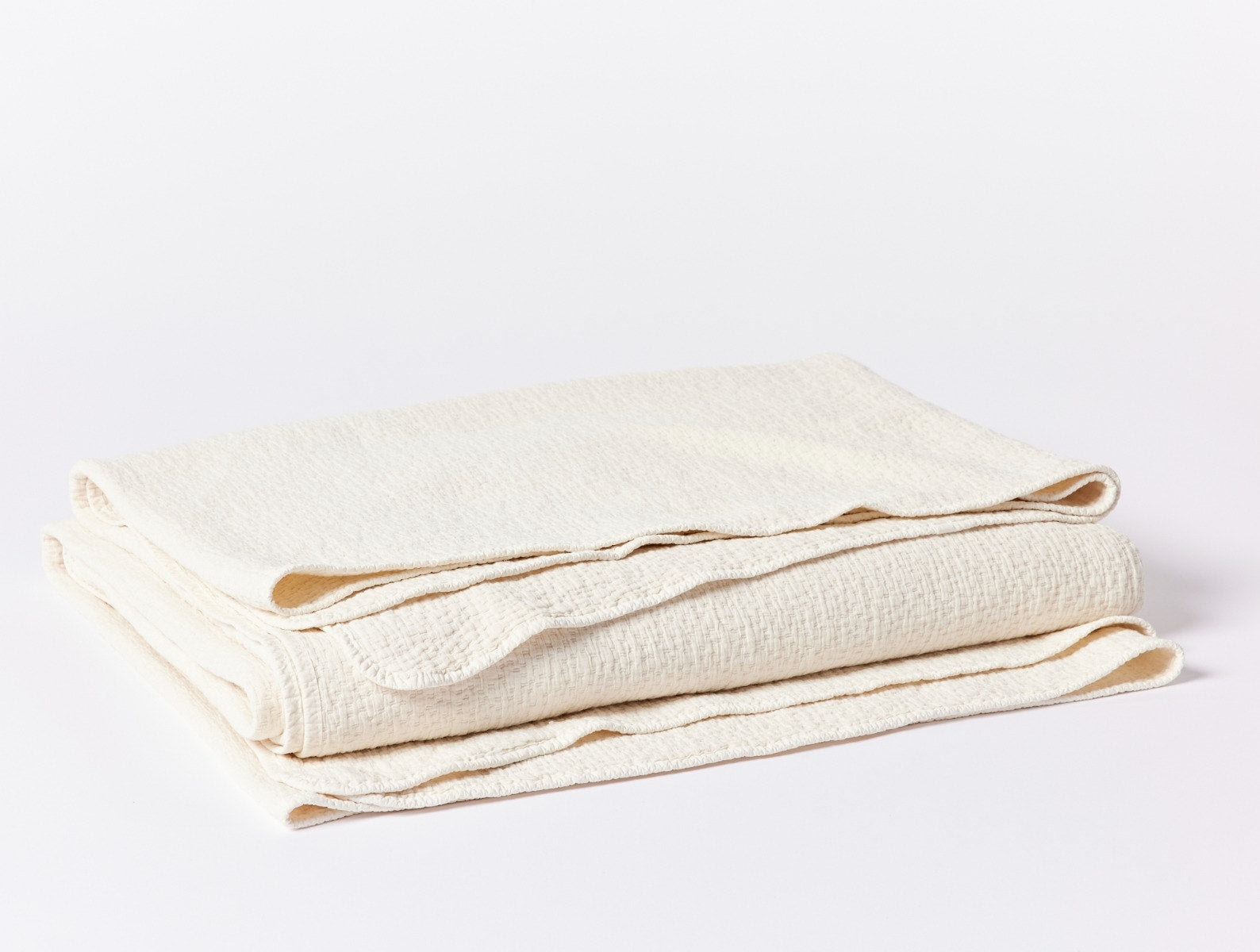 Cascade Organic Matelasse Blanket 