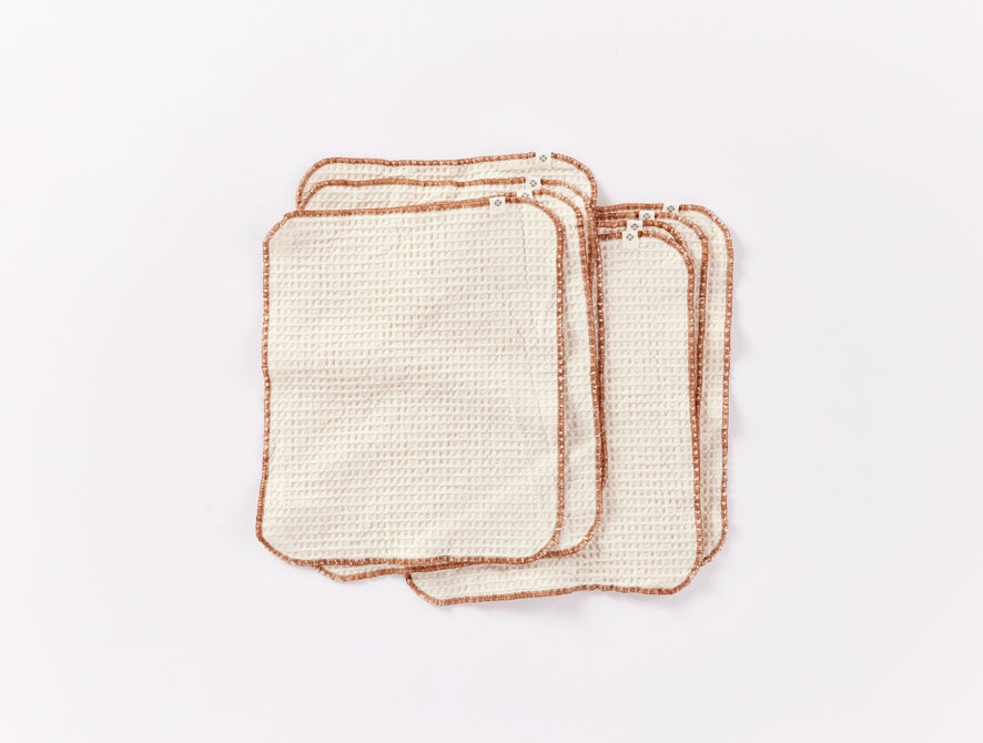 Coyuchi Conserve Organic Paperless Towels | Undyed w/Cinnamon
