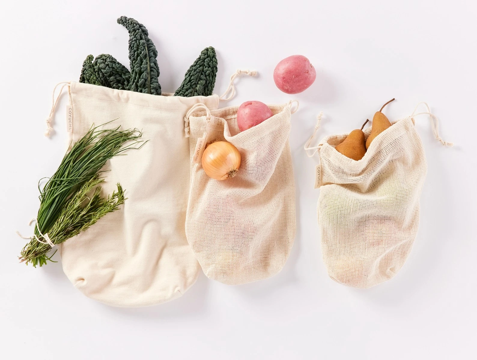 Coyuchi Conserve Organic Produce Bags - UNDYED