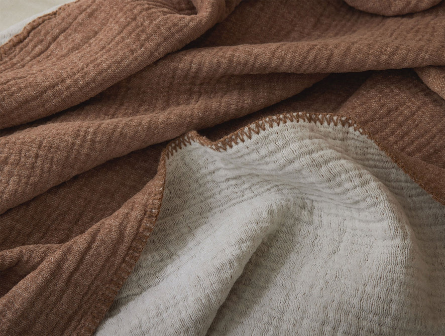 Cozy Cotton Organic Throw | Sienna